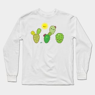 Kawaii Cactus Long Sleeve T-Shirt